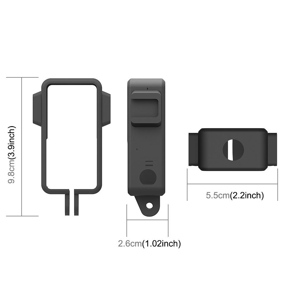 PULUZ ABS Protective Frame with Dual Hot Shoe Ports for DJI Action 2