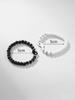 2pcs simple and fashionable Yin Yang Tai Chi Bagua Beaded Couples Hand String Everyday Dating Versatile Accessories