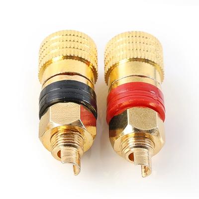 10Pcs Speaker Amplifier Gold-plated 4mm Banana Plug Socket HIFI Cable Lithium Battery Banana Connector Binding Post Terminals
