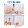 Acrylic 3-Inch Refrigerator Magnets, Colorful Transparent Mini 3-Inch Magnetic Photo Frames, Creative Lightweight Floral Design Refrigerator Magnets