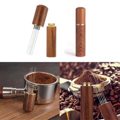 Kahve Tamper İğneleri Aletleri Espresso Tozu Karıştırıcı Dağıtıcı Dengeleyici WDT Kafe Karıştırma Barista Aksesuarları 5 İğneli Karıştırıcı