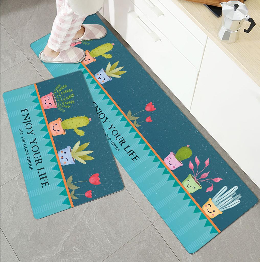 Kitchen Carpet Floor Mat Entrance Door Mat Bathroom Entrance Mat Bedroom Bedside Carpet