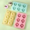 6 Cavity Dessert Cake Silicone Molds Doughnuts Baking Pans NonStick Heat Resistant Kitchen Baking Biscuits Molds Easy To Clean