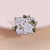 So viele Bücher So wenig Zeit Emaille-Anstecker Florale Buch-Brosche Anstecknadel Modeschmuck Geschenk für Lesebegeisterte Bücherwurm Freunde