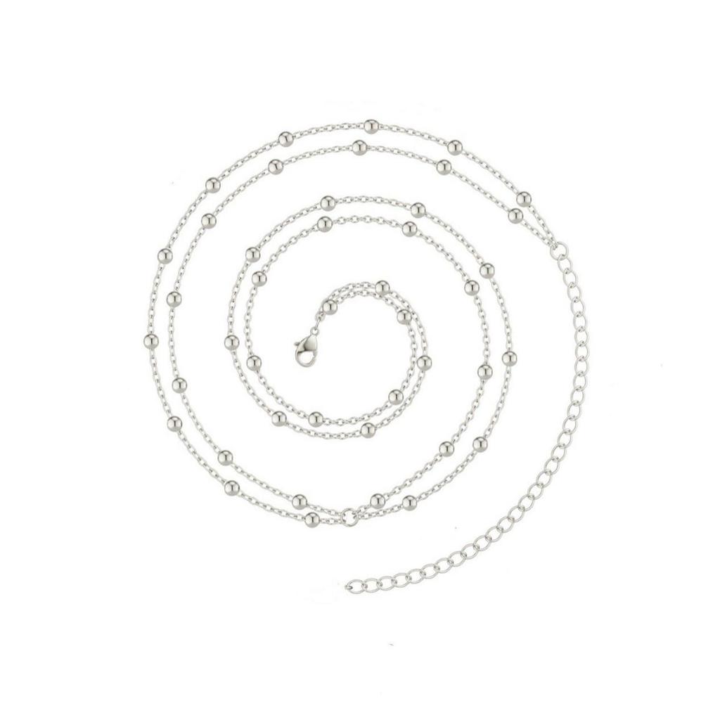 European & American Layered Bead Waist Chain - Versatile Women's Body Jewelry