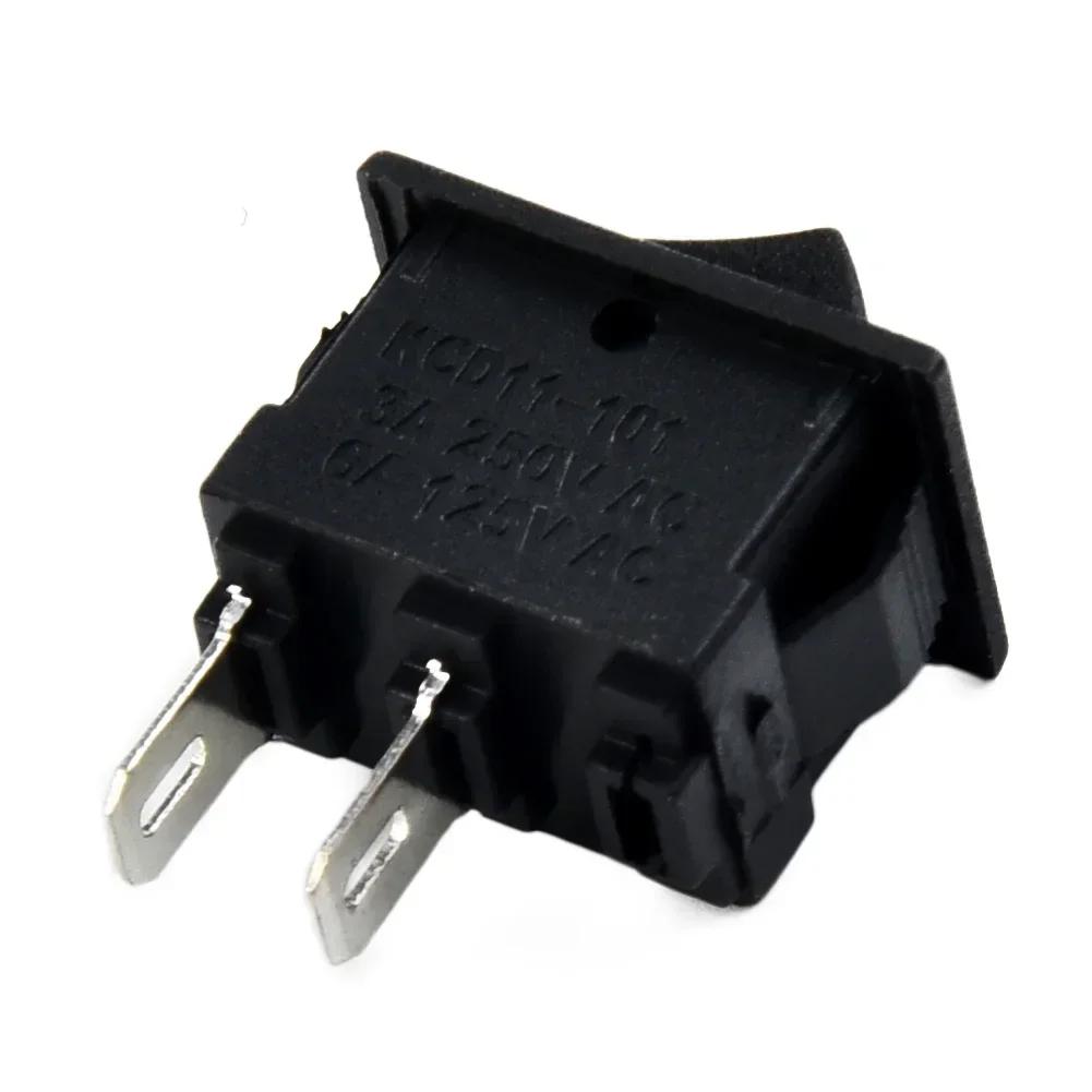 10pcs Rocker Switch Auto Car Truck Boat Round Rocker 2V 16A 2-Pin ON/OFF Toggle SPST Switches Fits For Water Dispenser Treadmill