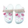 Crocs Klassischer Plateau-Clog EVA Erdbeer-Lippenstift Campus-Mode Lochschuhe Unisex Rosa
