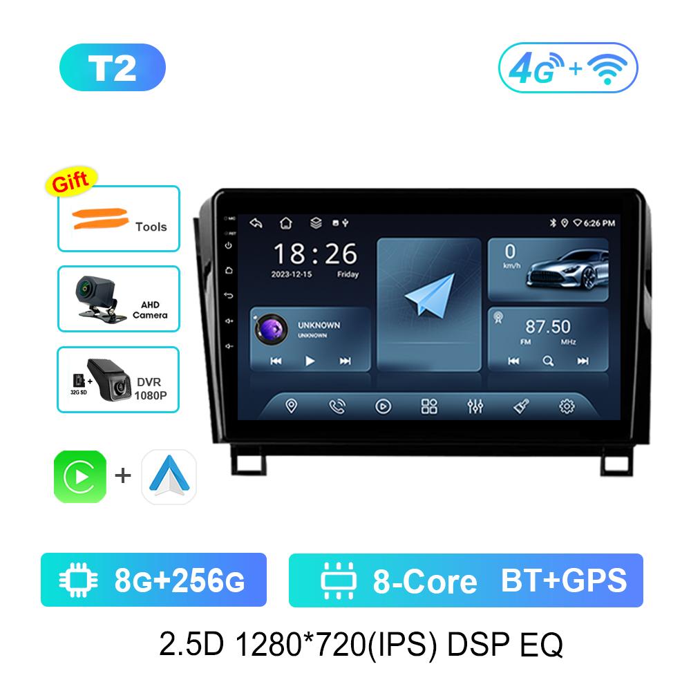 Car Radio Multimedia Player 10 Inch Android OS GPS for Toyota Tundra XK50 2007 - 2013 WiFi 4G IPS Screen Auto Tools Cooling Fan
