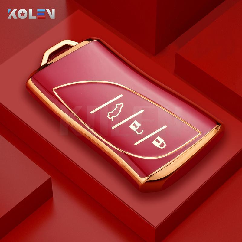 

Fashion Tpu Car Remote Key Case Cover Shell Fob For Lexus Es Ux200 Ux250H Es300H Es350 Us200 Us260H Lx570 Protector Accessories