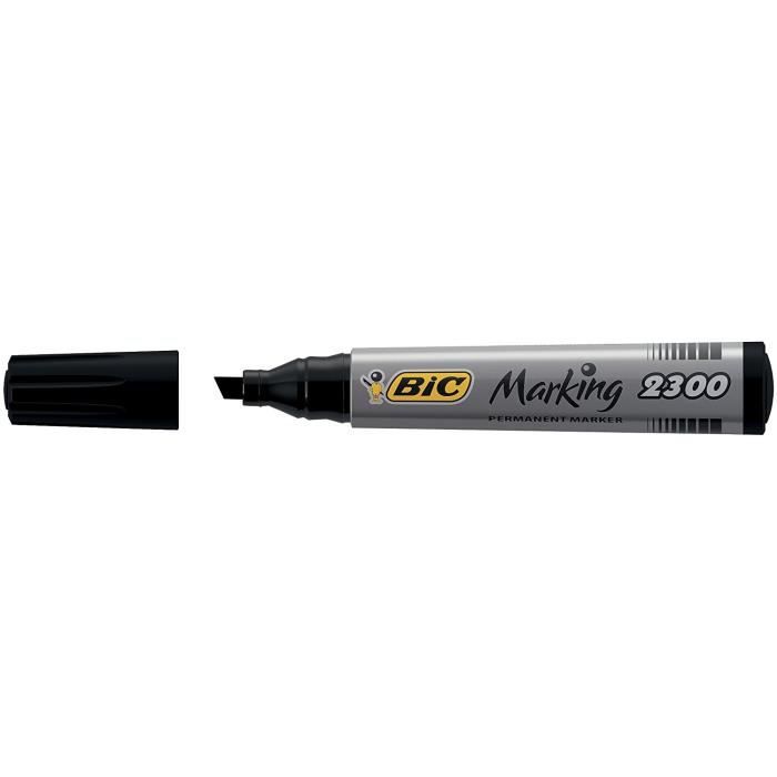 BIC® - Boîte Marqueurs BIC® Marking® 2300 X 12 - Encre Noire