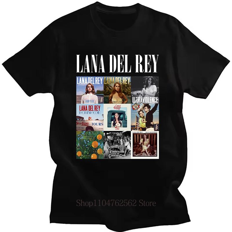 

Lana Del Rey Print Tshirts Summer Causal Tops for Unisex Fashion Streetwear Y2K Women Oversize ONeck Short Sleeve Tops Tshirts 4XL