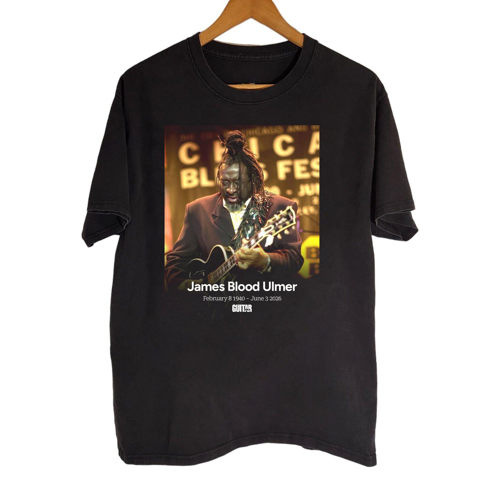 James Blood Ulmer 2026 Black Cotton Shirt All size S-5XL L717 L