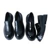 Big head leather shoes men's small man with uniform to work small leather shoes trend glossy casual lazy loafers men