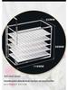Acrylic Eyelash Storage Box - Five-Layer, High-Transparency Camellia Design