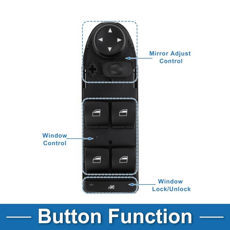 Car Accessories for BMW 3 E90 E91 Front Left Driver Window Mirror Switch Glass Lifter Control Button Styling Replacement Parts