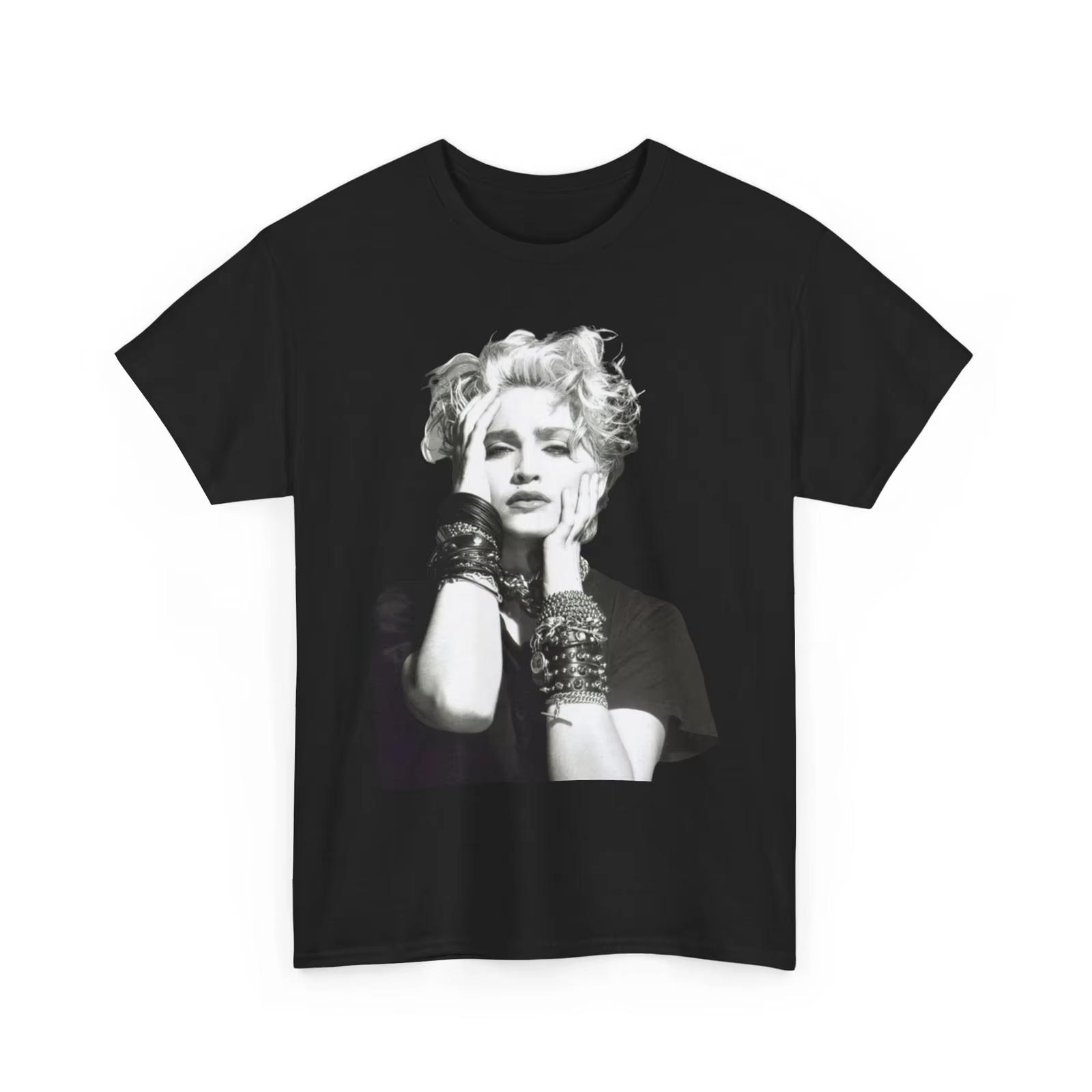 

Singer Madonna Graphic 2026 Shirt Cotton Y2k Popular Unisexs Clothing Womens TShirt High Quality Summer New T Shirt Fans Gifts S