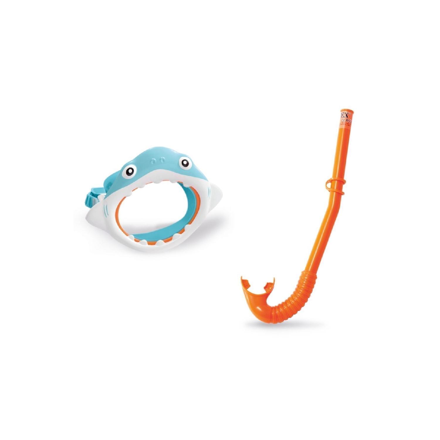 

Shark Mask And Snorkel Set (ages 3-8) 50/21 бирюзовый