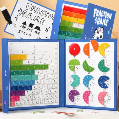 1 Set magnetische Bruchteile-Kacheln, Kreise, Prozent- und Dezimalbrüche, Lernhilfen für mathematische Berechnungen, Lehrmittel für Grundschüler, pädagogische Bruchteile