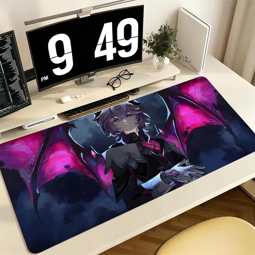 Genshin Impact Durin Pro ESports Xxl Gaming Mousepad Extra Large NonSlip Stitched Edge Keyboard Laptop Desk Mat For Pc Gamer