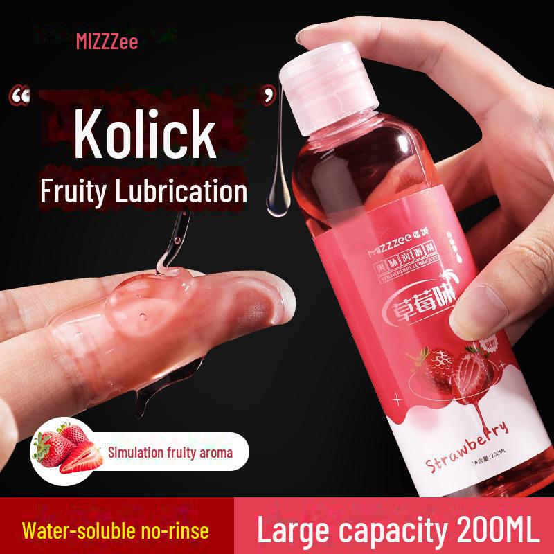 Miji Erdbeergeschmack Fruchtiges Gleitmittel für den Intimbereich