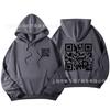Unisex Oversized Fleece-Lined Hoodie With Bold Graphic Print Loose Fit Long Sleeve Sweatshirt Teens Adults