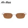 New  Fashion Retro Square Sunglasses Women Sun Glasses Lady Small Steampunk Metal Eyeglasses Vintage Gradient Uv400