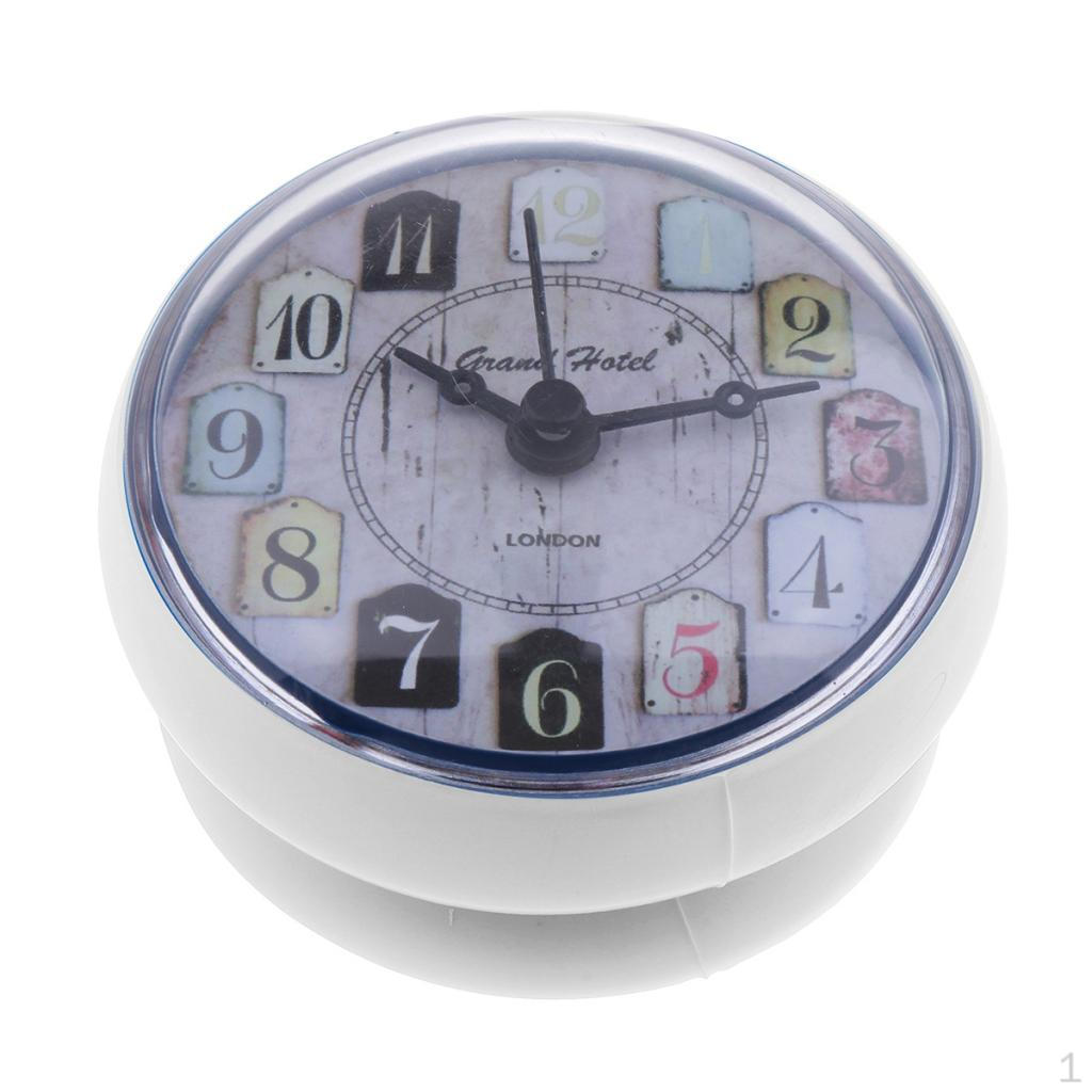 Clock Suction Cup Water Resistant for bathroom and kitchen