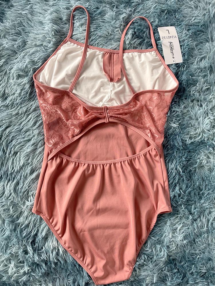 Adult Lace Strappy Leotard for Ballet, Dance, Yoga & Aerial Practice