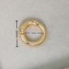 Round Zinc Alloy Spring Ring Keychain - High-End Texture Bag Buckle Pendant