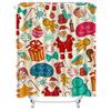 Tu Christmas Shower Curtain Festive Holiday Waterproof Decor Farmhouse Bathroom Set Vintage Style Holiday Decor Merry Christmas
