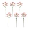 6x White Faux Flowers With Realistic Appearance For Versatile Artificial Christmas Flowers Foliage