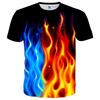 Bunte Lightning 3D Grafik T-Shirts Y2k Herren Freizeit Harajuku Street Kurzarm Tops Damen Mode Ice T-Shirt Kind Übergroße T-Shirts