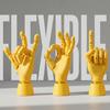 Articulated Flexible Hand with Model And Base Moveable Joint 3D Printed Poseable