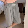 New Arrivals Open Run Women Wide Bermudas Track Pants Waist String Spring
