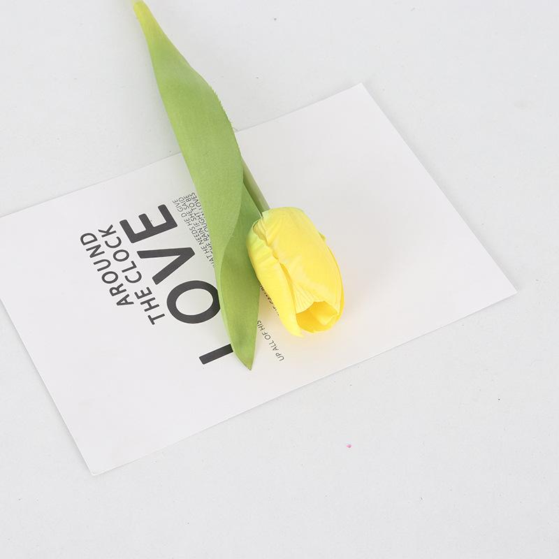

20pcs Real Touch White Tulips Simulation Flowers Garden Decorative Artificial Tulip Branch Fake Flower Table Decoration