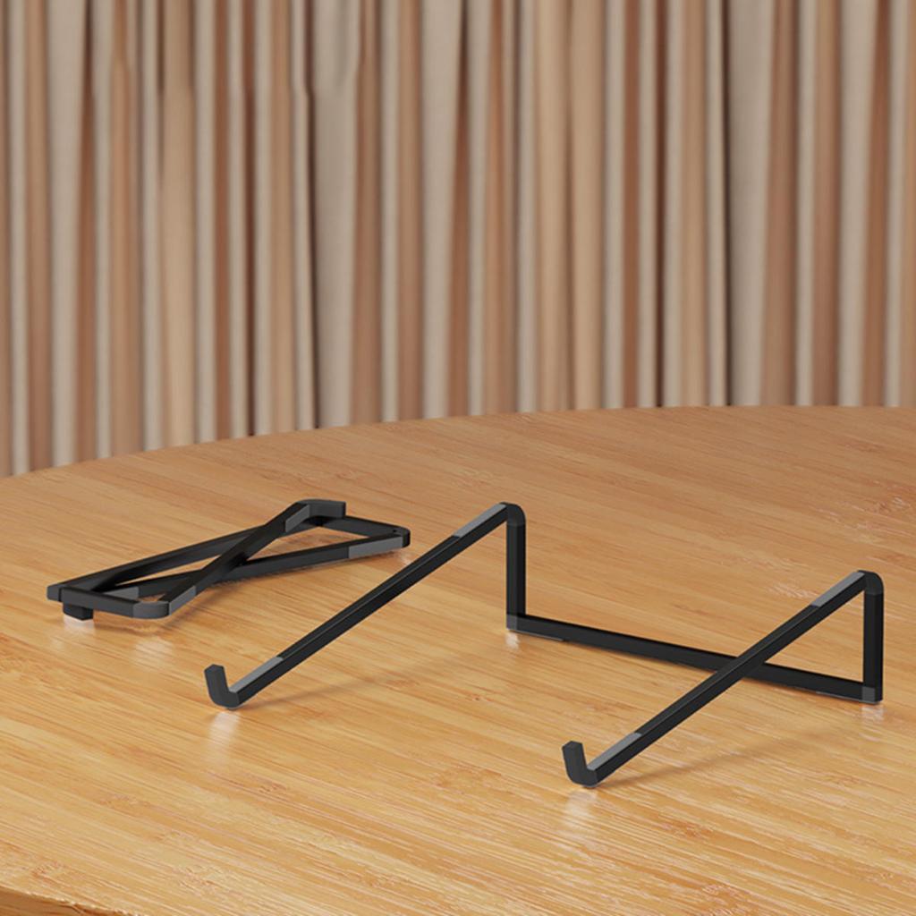 Aluminum Alloy Laptop Holder Stand Desktop Height Increase Foldable Heat Dissipation Bracket Anti Slip For All Notebook