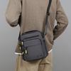 Bolsa Transversal Masculina Oxford Bolsas de Ombro Único Armazenamento de Grande Capacidade Moda Múltiplos Bolsos Bolsa Transversal para Viagem de Negócios Mochila Diária