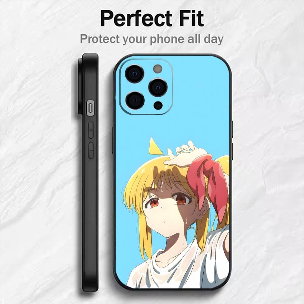 MOE Anime BTR Rock Band Phone Case For iPhone17,16,15,14,13,12 Plus,Max Soft Silicone Black Cover