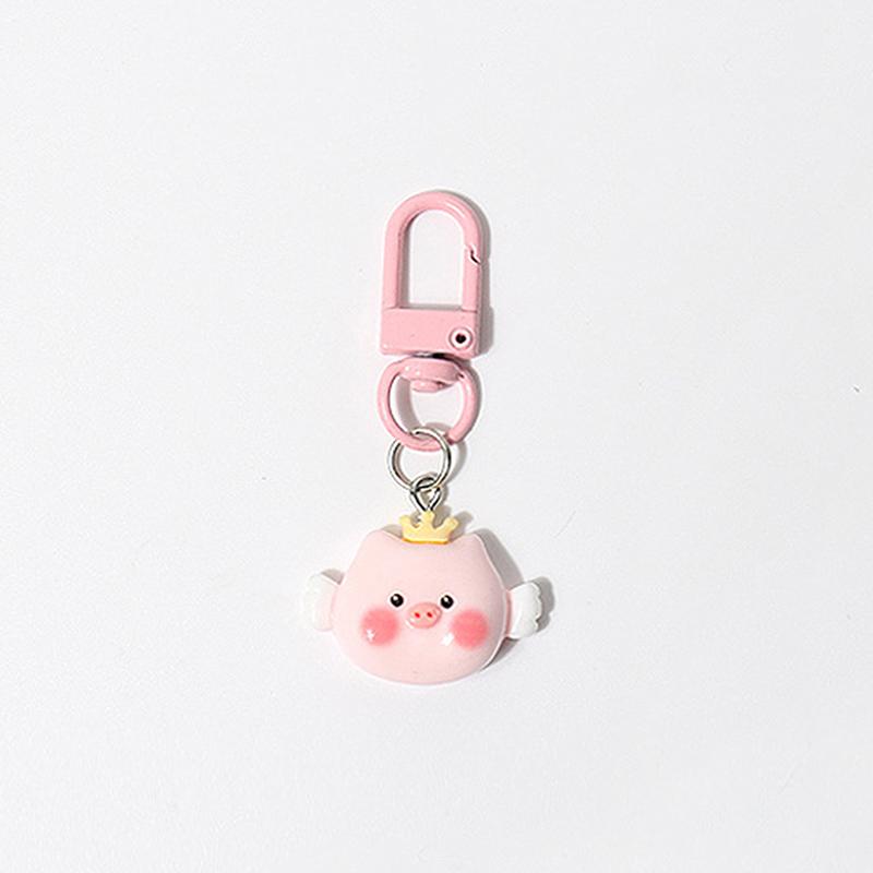 Cartoon Cute Pink Small Pig Animal Pendant Keychains Backpack Hangings Decoration Accessries Gifts