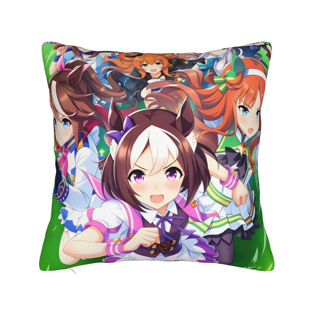 Fierce Tokai Teio Uma Musume Pillow Cover  Print Cushion Cover Cute Funny Pillow Case For Wedding Party Home Decor