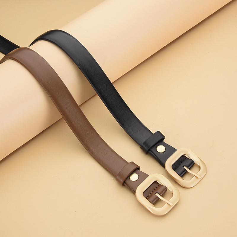 Versatile Women's Alloy D-Ring Pin Buckle Waist Belt - Fashionable, High-Quality Belt Chain