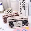 Transparent Kids' Pencil Cases Waterproof Lattice Pencil Bag  Kids Gifts