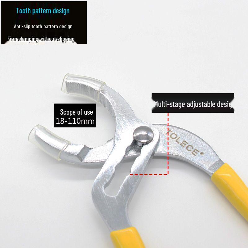 Víceúčelové kleště na vodovodní potrubí pro plynové ventily, koupelny, umyvadla a kanalizační potrubí