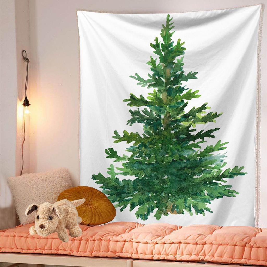 Home Decoration Christmas Tapestry Christmas Tree Tapestry Living Room Party Wall Decor Backdrop Cloth
