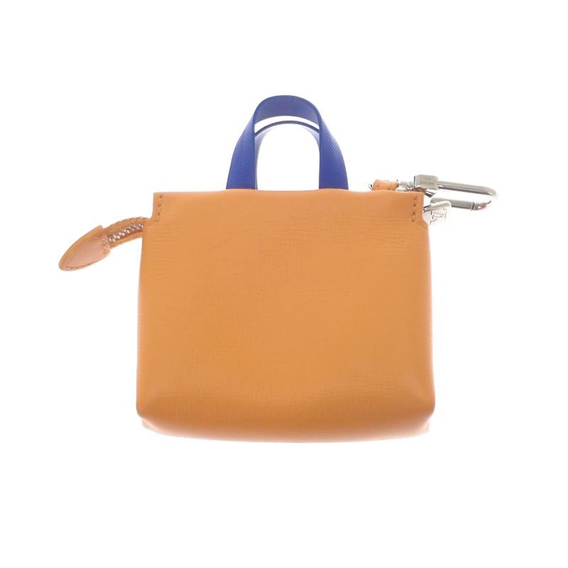 LOUIS VUITTON  M02699 Bag charm Orange/Navy leather Women