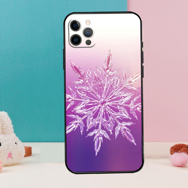 Christmas Snowflakes Phone Case For iPhone 17 Air 16 14 13 12 11 15 Pro Max 12 13 Mini 15 16 Plus 16e Cover Coque