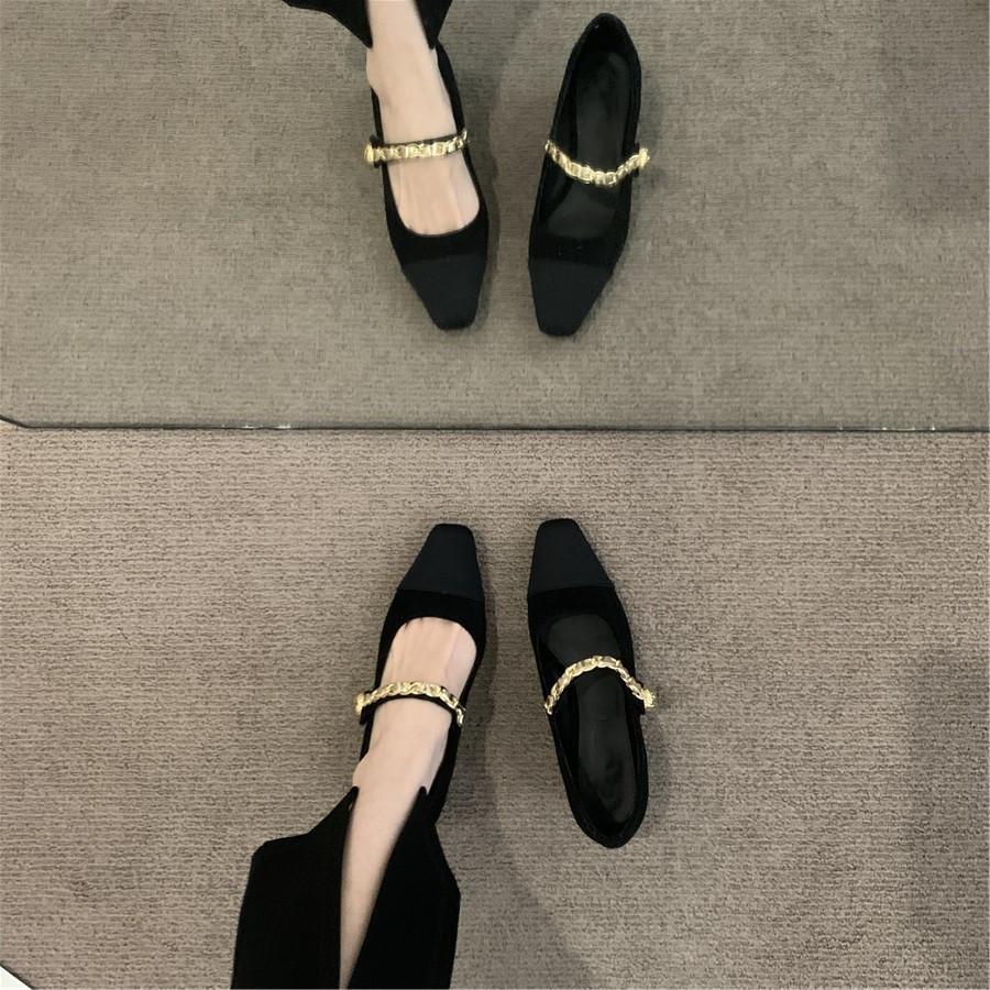 Francouzské večerní vysoké podpatky se sukní Boty Mary Jane Zima Jaro Malé Voňavé černé Single Boty Dámské Kožené Boty