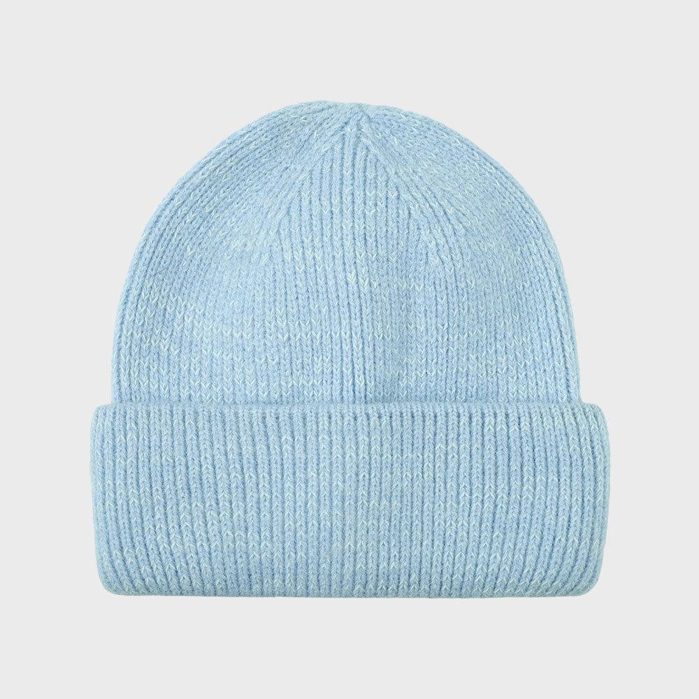 New Autumn and Winter Pure Cashmere Wool Hat for Women Warm Double Sided Thickened Versatile Casual Hat Fashionable Solid Color Knitted Hat