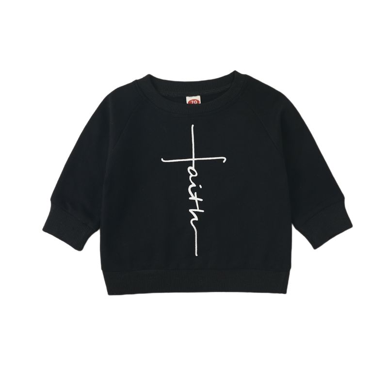 

Детский хлопковый свитер с принтом 80