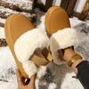 2025 Winter Snow Boots Women's Two Wear Semi-support Women's Thick-soled Women's Fleece Warmth and Wear Plush Elastic Bands